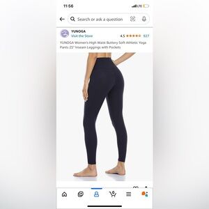 Small athletic leggings with pockets